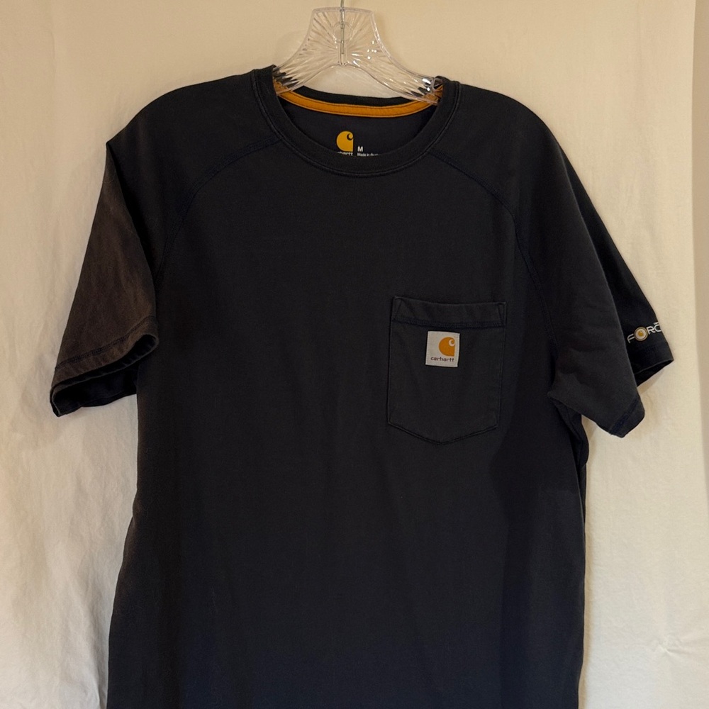 Carhartt Men's Navy Short Sleeve Tee with Pocket